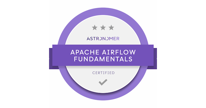 Astronomer Airflow Fundamentals badge