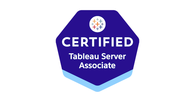 Tableau Server Certified Associate badge